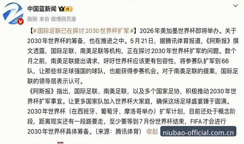 世界杯扩军至66队的4大影响：中国男足迎来最佳机会